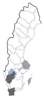 Distribution map - Tinea pallescentella