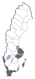 Distribution map - Vitula biviella
