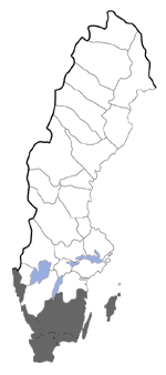 Distribution map - Bisigna procerella