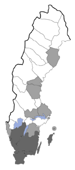 Distribution map - Coleophora atriplicis