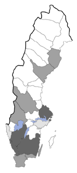 Distribution map - Coleophora uliginosella