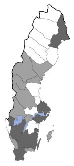 Distribution map - Coleophora violacea