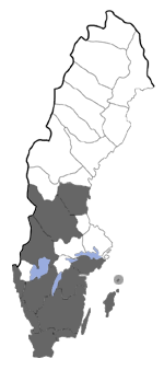 Distribution map - Elachista argentella