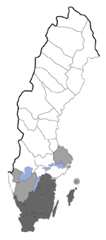 Distribution map - Elachista compsa