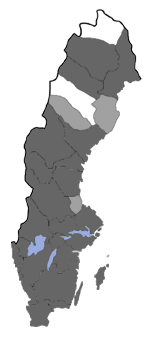 Distribution map - Euxoa recussa