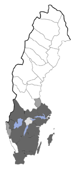 Distribution map - Hypercallia citrinalis