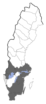 Distribution map - Narycia duplicella