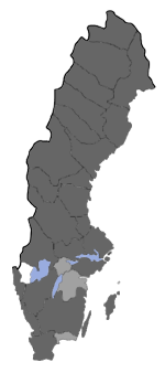 Distribution map - Paraswammerdamia conspersella