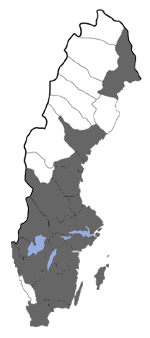 Distribution map - Venusia blomeri