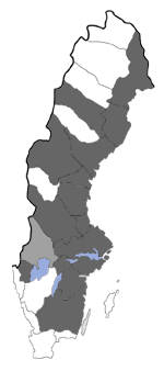 Distribution map - Acossus terebra