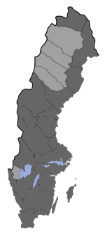 Distribution map - Acronicta menyanthidis