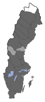 Distribution map - Arctia caja