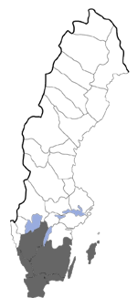 Distribution map - Blastodacna hellerella