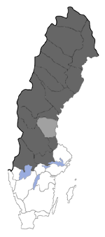 Distribution map - Boloria frigga