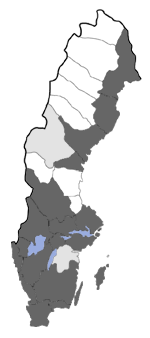 Distribution map - Borkhausenia luridicomella