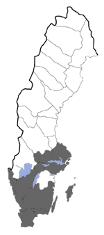 Distribution map - Brachmia inornatella