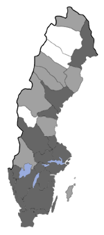 Distribution map - Caloptilia elongella