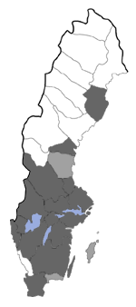 Distribution map - Caloptilia jurateae