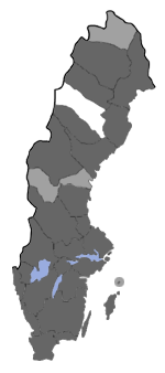 Distribution map - Caloptilia suberinella