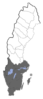 Distribution map - Carcina quercana