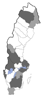 Distribution map - Chrysoclista lathamella