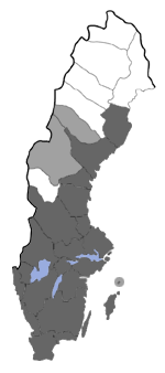 Distribution map - Cleora cinctaria