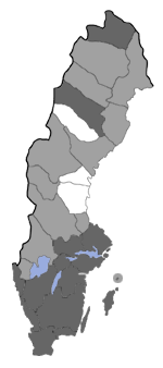 Distribution map - Coleophora milvipennis