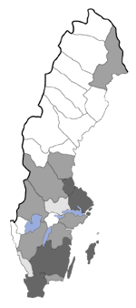 Distribution map - Coleophora siccifolia