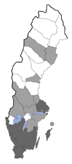 Distribution map - Coleophora therinella