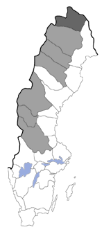 Distribution map - Coleophora thulea
