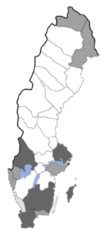 Distribution map - Cydia illutana