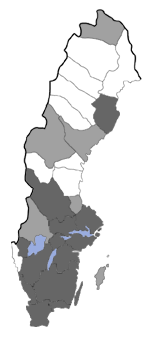 Distribution map - Cydia pactolana