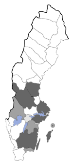 Distribution map - Decantha borkhausenii