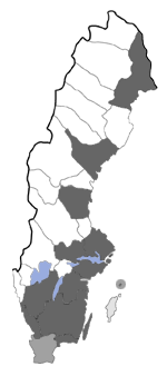 Distribution map - Denisia stroemella