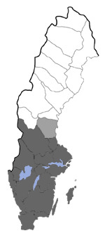 Distribution map - Diurnea lipsiella