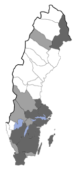 Distribution map - Ectoedemia rubivora