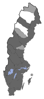 Distribution map - Elachista albifrontella