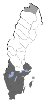 Distribution map - Elachista luticomella