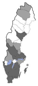 Distribution map - Elachista nobilella