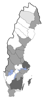 Distribution map - Elachista pomerana