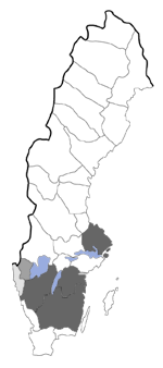 Distribution map - Elachista tetragonella