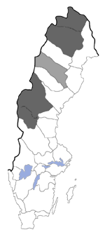 Distribution map - Entephria nobiliaria