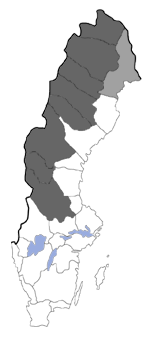 Distribution map - Erebia pandrose