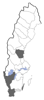 Distribution map - Eupithecia cauchiata