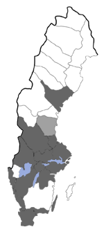 Distribution map - Eupithecia immundata