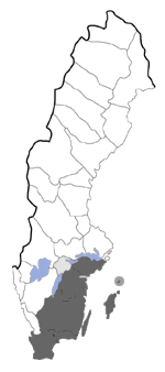 Distribution map - Euzophera fuliginosella