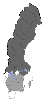 Distribution map - Exaeretia ciniflonella