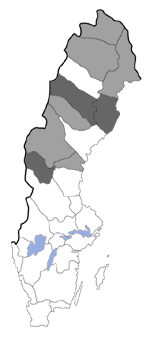 Distribution map - Kessleria fasciapennella