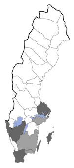 Distribution map - Lampronia morosa