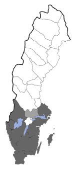 Distribution map - Lasiocampa trifolii